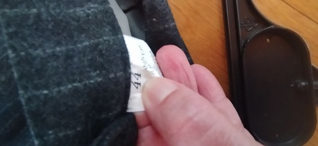 Gonna in lana gessato