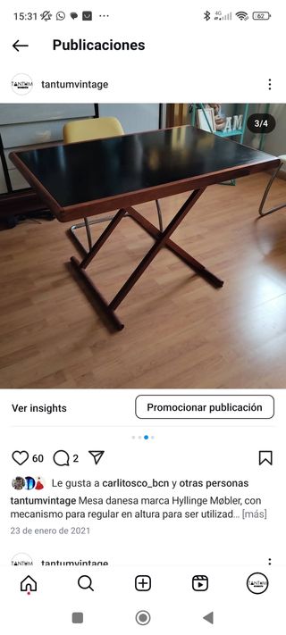 Mesa comedor diseño