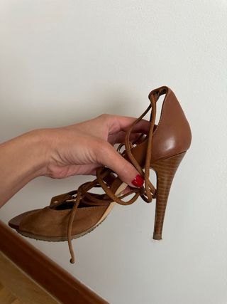 Zapatos sandalia tacon carolina herrera