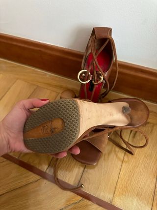 Zapatos sandalia tacon carolina herrera