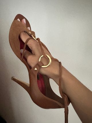 Zapatos sandalia tacon carolina herrera