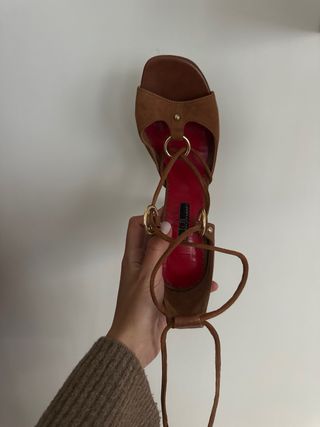 Zapatos sandalia tacon carolina herrera