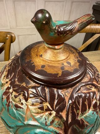 Jarrón Ornamental Tapadera