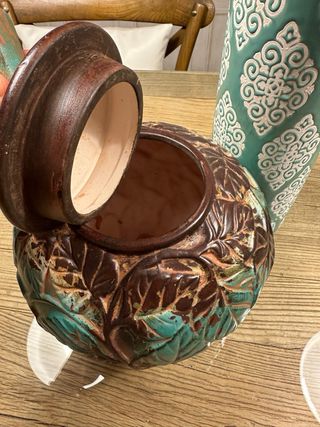 Jarrón Ornamental Tapadera