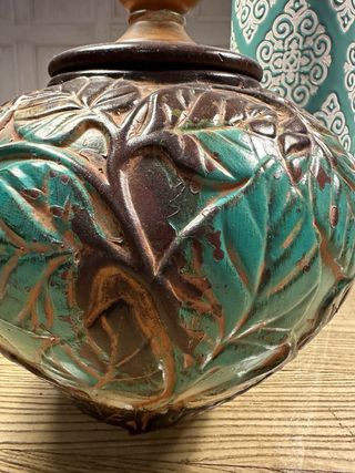 Jarrón Ornamental Tapadera