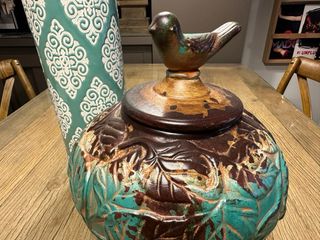 Jarrón Ornamental Tapadera