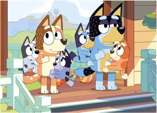 Bluey Madera Puzzle Infantil PUZZLE 4 en 1 Mundo