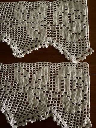 Bordi fatti uncinetto filet