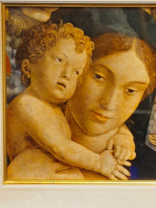 quadro con Madonna e bambino