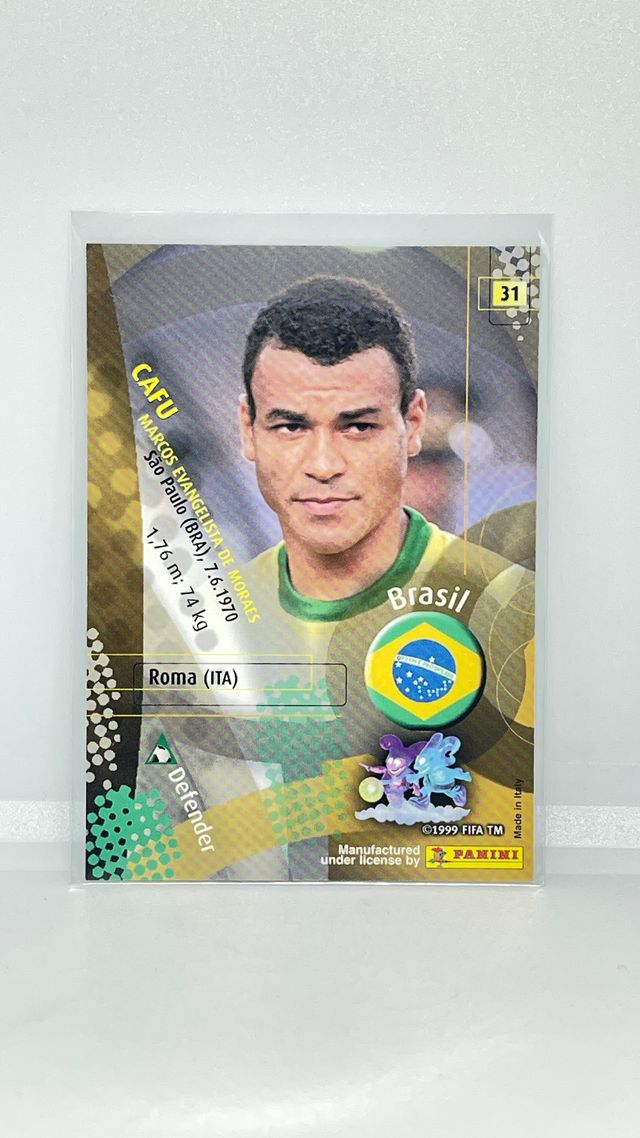 Cafú - Brasil - Panini World Cup Japon Korea 2002