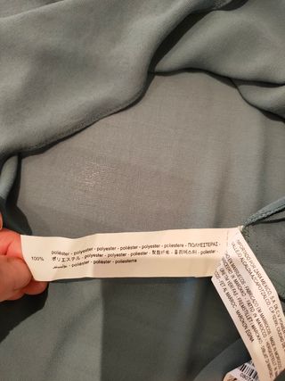 Zara nueva blusa fina verde