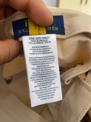 Gorra polo ralph lauren 