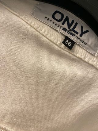 Giacca di jeans bianca Only