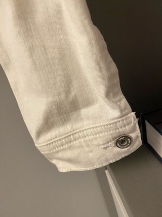 Giacca di jeans bianca Only