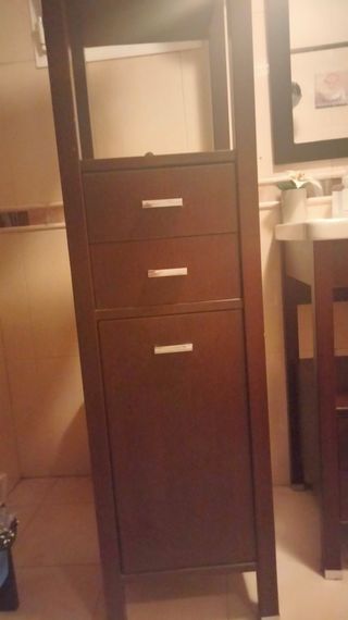 Lote  mueble lavabo+estantería +espejo