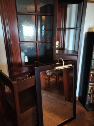 Lote  mueble lavabo+estantería +espejo