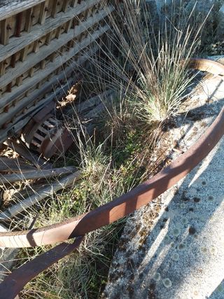 Aro de hierro ,rueda de carro antiguo