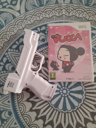 "NUEVO"OFERTA Juego WII-U Pucca+Pistola Gun