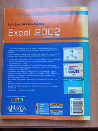 Libro Excel 2002 manual avanzado Anaya