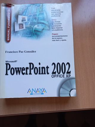Libro Powerpoint 2002 manual avanzado Anaya