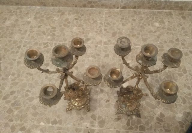 Pareja de candelabros