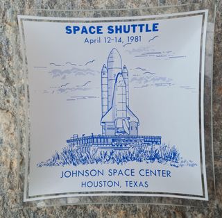 Piattino prima missione Shuttle - 1981