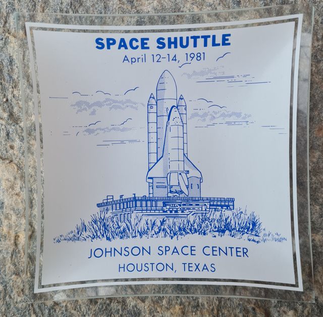 Piattino prima missione Shuttle - 1981