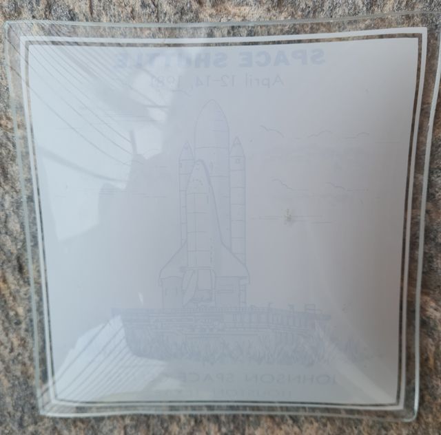 Piattino prima missione Shuttle - 1981