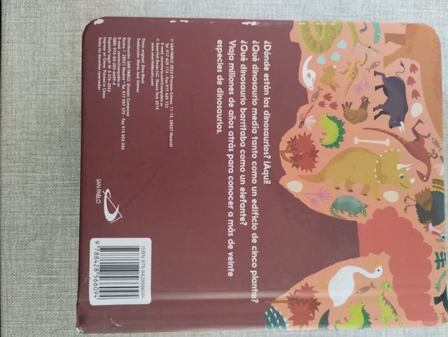 Libro dinosaurios en bloque 