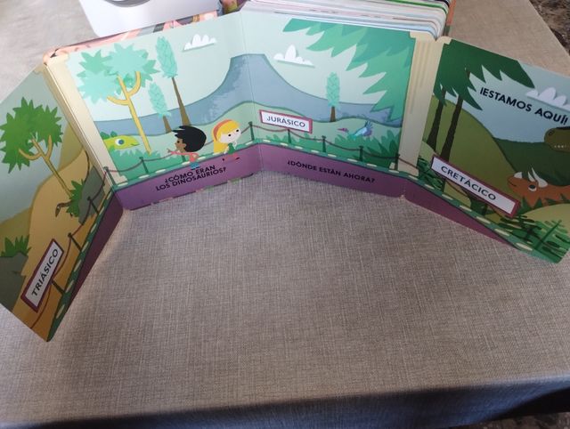 Libro dinosaurios en bloque 