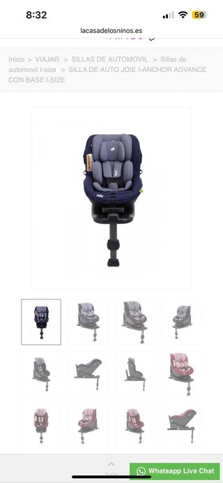 Silla de coche isofix