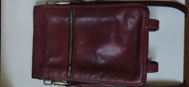 Tracolla unisex in pelle anni 70