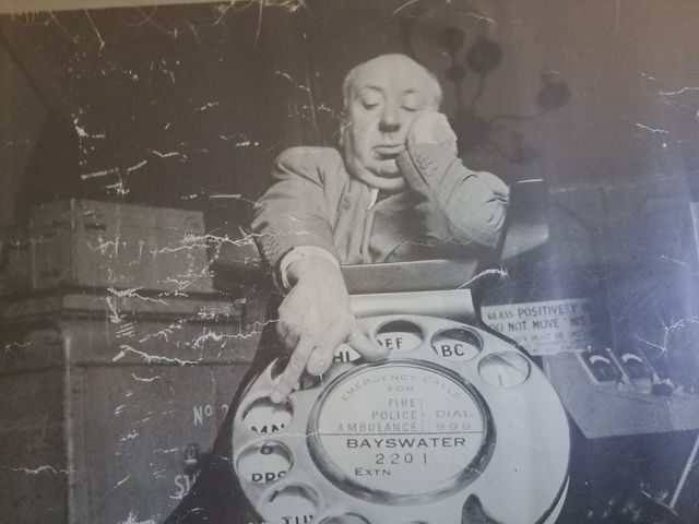 Cuadro Foto montaje A. Hichcook