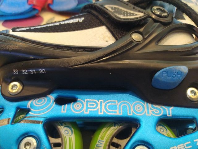 Patins infantis número 30-33+ proteções