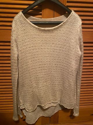 Jersey de punto beige