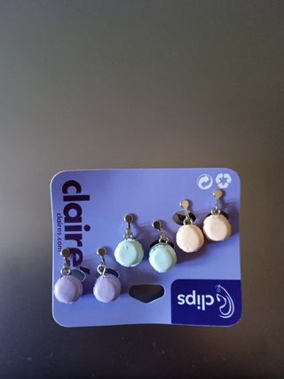 Pendientes clips.SIN ESTRENAR