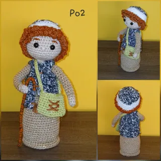 Belén de crochet (PASTOR y 2 OVEJAS)