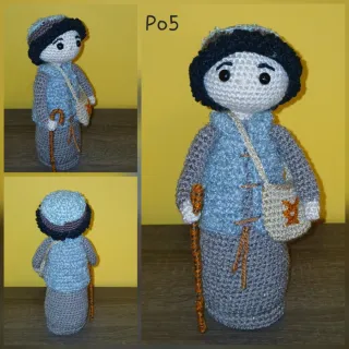 Belén de crochet (PASTOR y 2 OVEJAS)