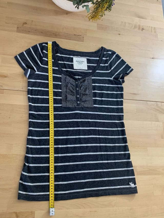 Camiseta de algodon Aber Crombie con encaje