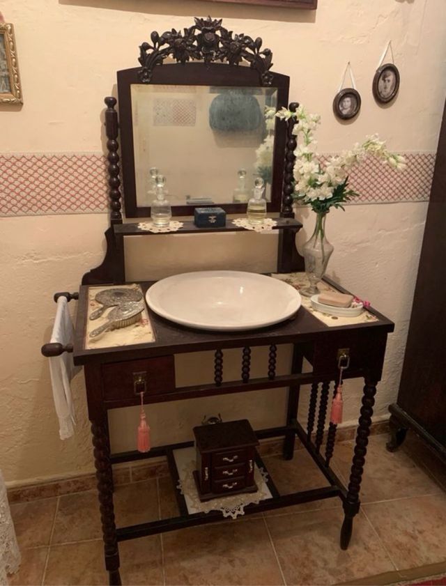 Palanganero tocador antiguo siglo xix