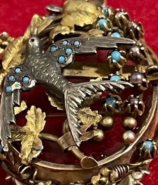 Antiguo y Exclusivo Broche Colgante Isabelino Oro