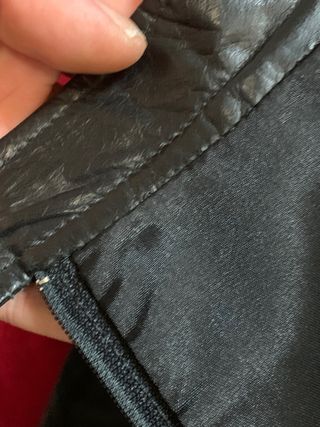 Falda vintage de piel marca Deillons Prestigo
