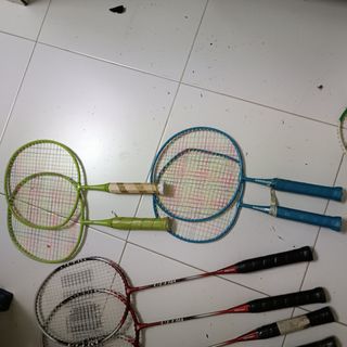 Badminton, raquetas y set de plumas