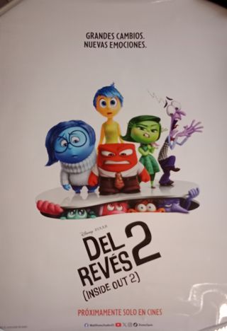 Cartel de cine Del revés 2 (inside out)