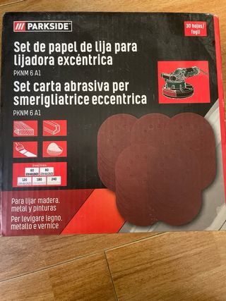Set de papel de lija para lijadora PARKSIDE 18cm