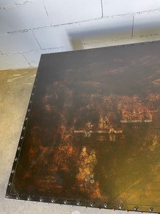 ✅mesa oriental antigua pintada