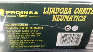 Lijadora orbital neumática Proinsa