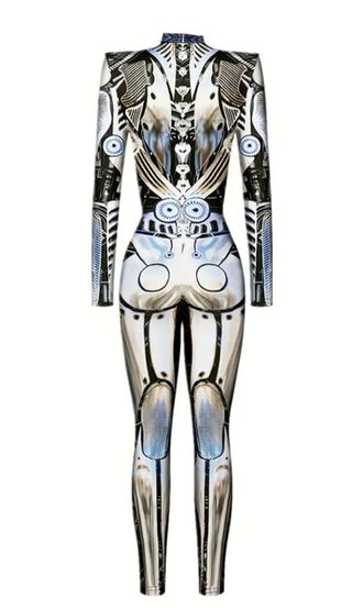 Traje disfraz robot sicodélico +🎁