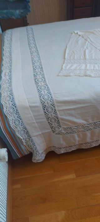 Sábanas de ganchillo antiguas