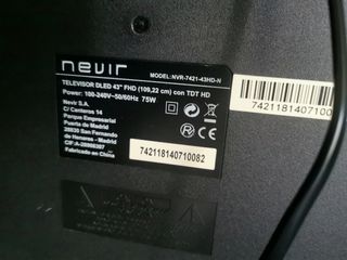 Tv nevir 43 pulgadas